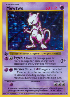 Mewtwo card for Base Set