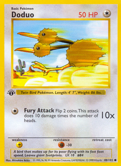 Doduo card for Base Set
