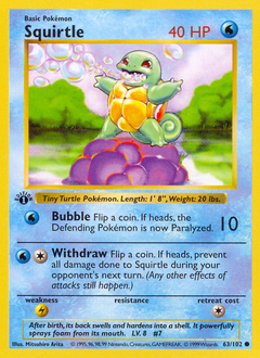 Squirtle card for Base Set
