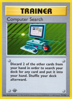Computer Search card for Base Set