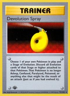 Devolution Spray card for Base Set