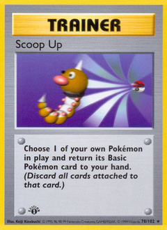 Scoop Up card for Base Set
