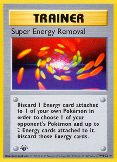 Super Energy Removal card for Base Set