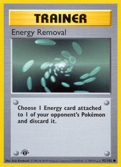 Energy Removal card for Base Set