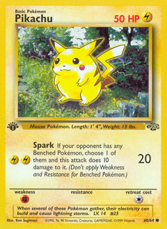 Pikachu card for Jungle