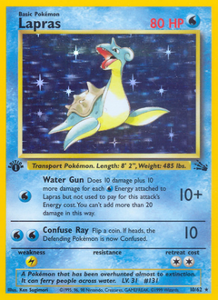 Lapras card for Fossil