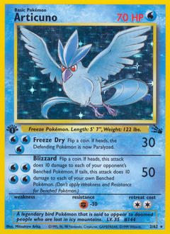 Articuno card for Fossil