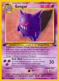Gengar card for Fossil
