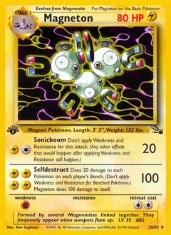Magneton card for Fossil