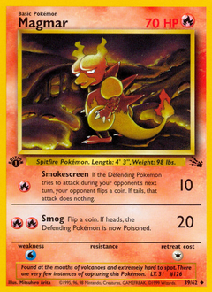 Magmar card for Fossil