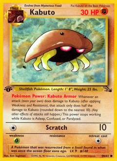 Kabuto card for Fossil