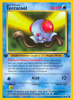 Tentacool card for Fossil