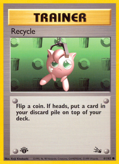Recycle card for Fossil