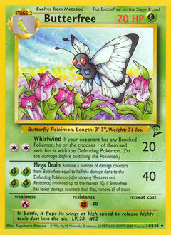 Butterfree card for Base Set 2