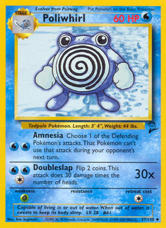 Poliwhirl card for Base Set 2