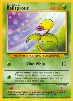 Bellsprout card for Base Set 2