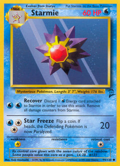 Starmie card for Base Set 2