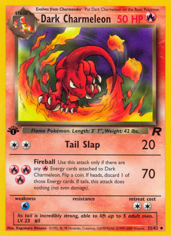 Dark Charmeleon Team Rocket Pok mon TCG Guru