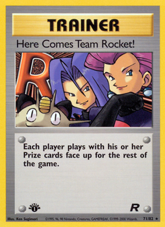 Here Comes Team Rocket! card for Team Rocket