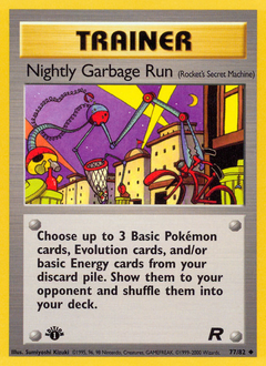 Nightly Garbage Run card for Team Rocket