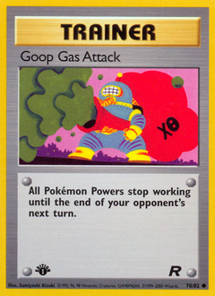 Goop Gas Attack card for Team Rocket