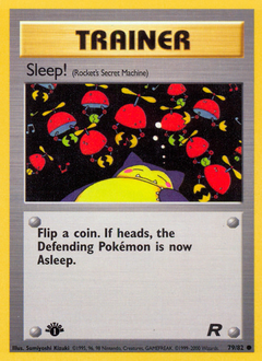 Sleep! card for Team Rocket