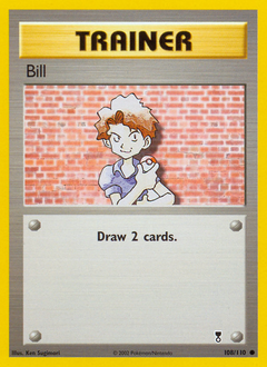 Bill card for Legendary Collection