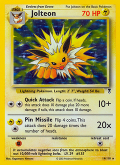 Jolteon card for Legendary Collection