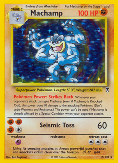 Machamp card for Legendary Collection