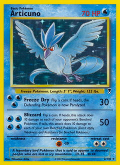 Articuno card for Legendary Collection