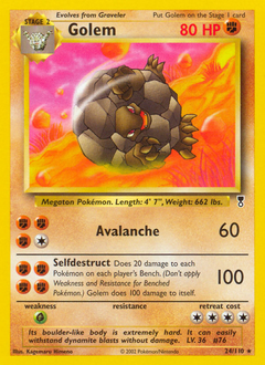 Golem card for Legendary Collection
