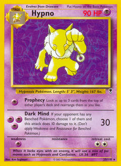 Hypno card for Legendary Collection
