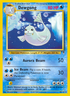 Dewgong card for Legendary Collection