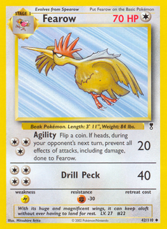 Fearow card for Legendary Collection