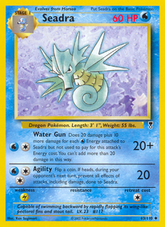 Seadra card for Legendary Collection