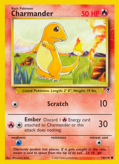 Charmander card for Legendary Collection