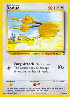 Doduo card for Legendary Collection