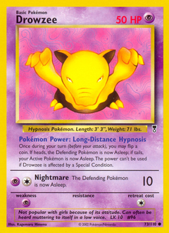 Drowzee card for Legendary Collection