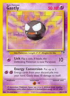 Gastly card for Legendary Collection