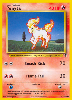 Ponyta card for Legendary Collection