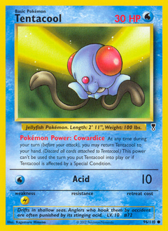 Tentacool card for Legendary Collection