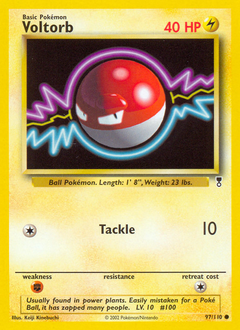 Voltorb card for Legendary Collection