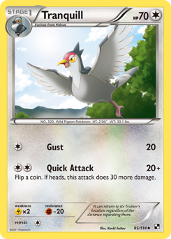 Tranquill card for Black & White