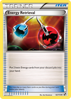 Energy Retrieval card for Black & White