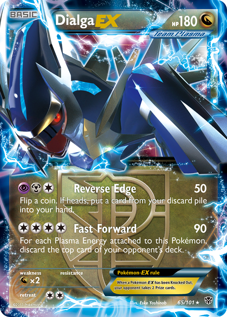 Dialga Ex 65101 Rare Holo Ex Bw10 65 Face To Face Games 6325