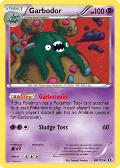 Garbodor card for Legendary Treasures