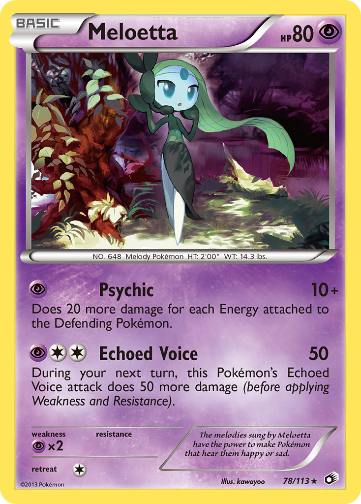 Meloetta-EX (bw11-RC25) - Pokémon Card Database - PokemonCard