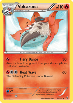 Volcarona card for Noble Victories