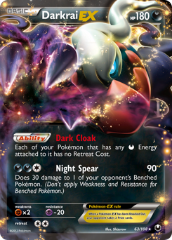 Darkrai-EX card for Dark Explorers