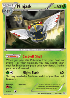 Ninjask card for Dragons Exalted